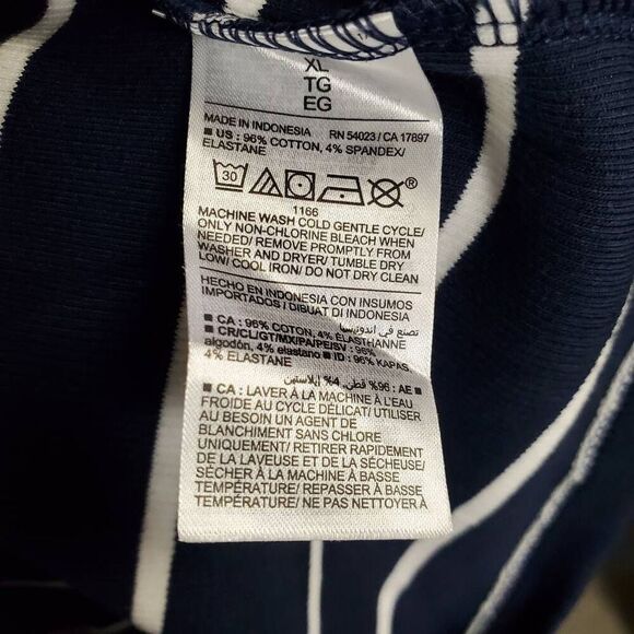 Old Navy Navy White Striped Tank Midi Dress Size XL - Picture 5 of 6